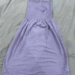 Lavender Smocked Handmade Kids Dress